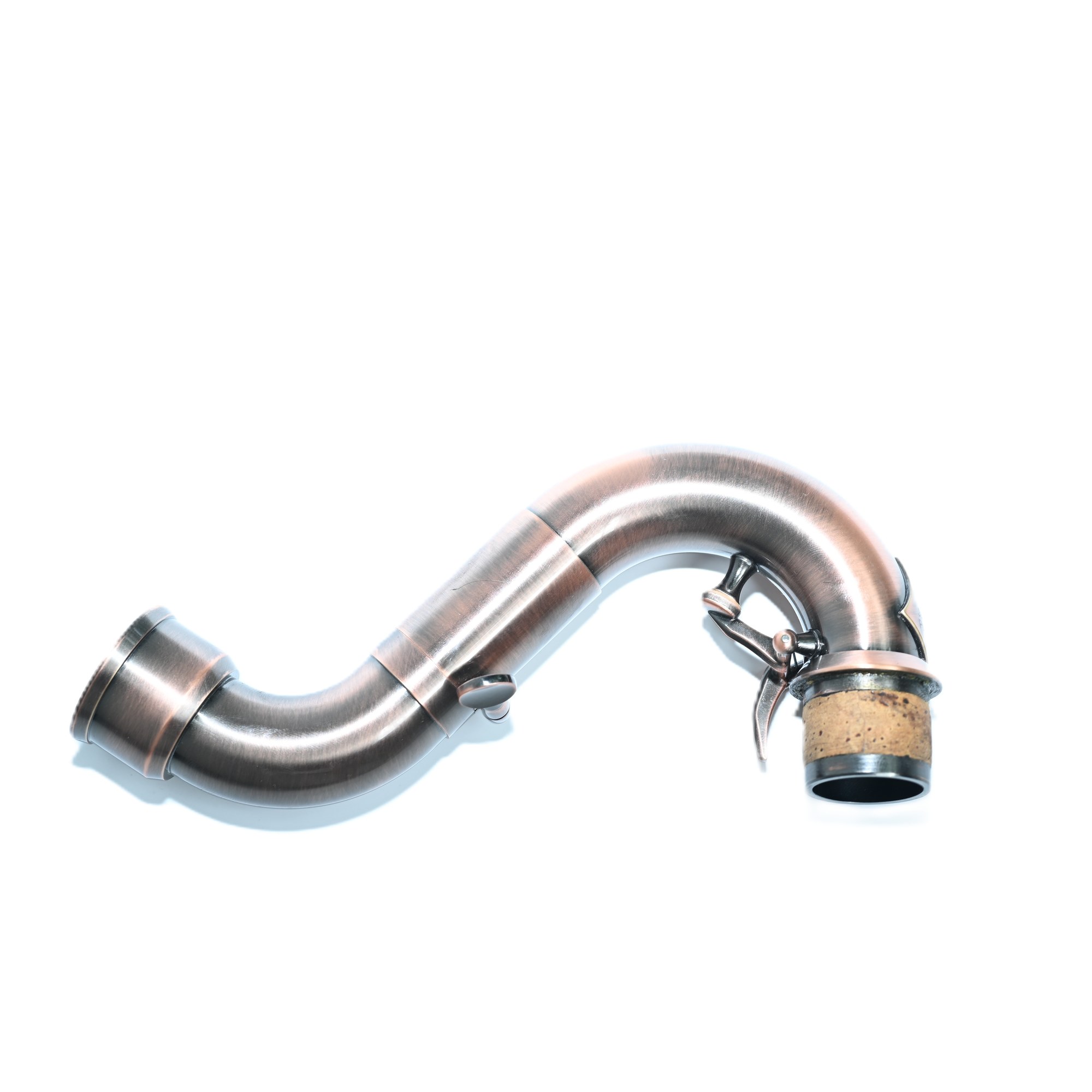 Coppered Neck liegend, geb&uuml;rstetes Kupfer